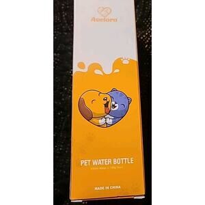 AVELORA Portable Pet Water/Food Bottle Dispenser Pink Dogs & Cats Travel